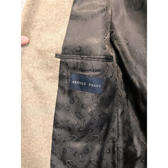 Arnold Brant Blazer Colombo Mink Cashmere Blend Mens Size 42L-T Brown - Picture 5 of 10